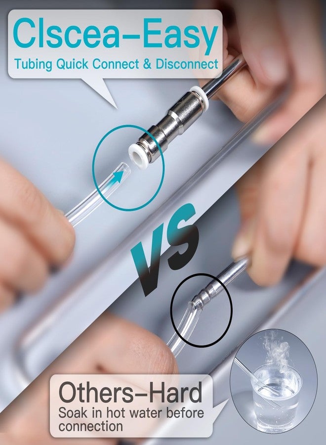 Clscea Aquarium Stainless Steel CO2 Diffuser Atomizer with Integrated Check Valve for Rimless Tanks, DC300-20 - Image 4